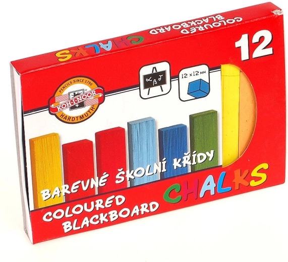 Školske kolorirane krede 12 kom