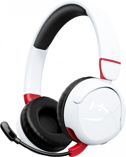 HyperX Cloud Mini bežične dječje gaming slušalice s mikrofonom – bijele