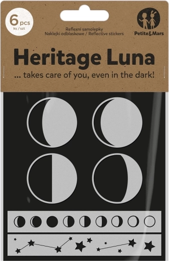 Reflektirajuće naljepnice PETITE&MARS Heritage Luna za dječja kolica