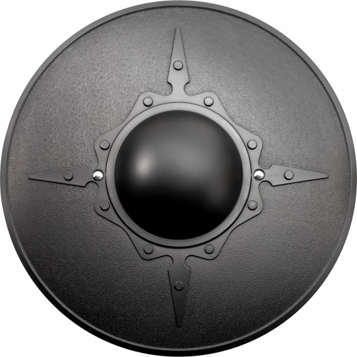 Treningov štit Soldier’s Targe 48,3 cm – crni polipropilen