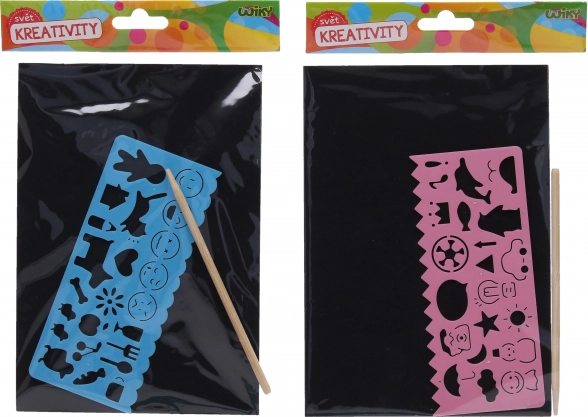 Grebalica slika A5 s predloškom i olovkom