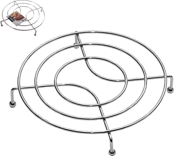 Kromirani metalni podložak za lonac 22 cm