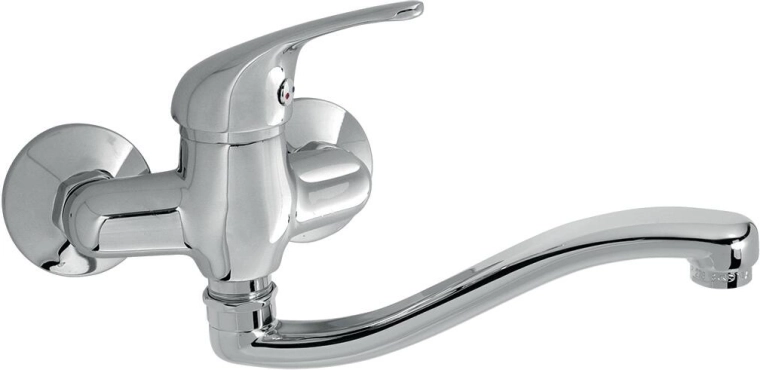 Zidna slavina za sudoper Titania Iris s izljevom 250 mm, krom