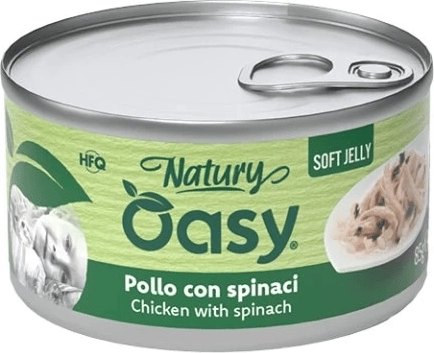 Oasy Natury nježna žele kuhana piletina sa špinatom 85 g