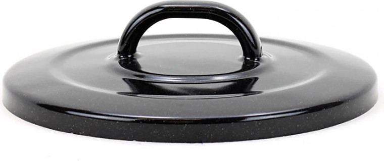Poklopac BELIS Standard 18 cm – emajliran, crna s bijelim točkicama