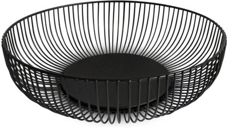 Žičana zdjela za voće Kitchisimo crna 28 cm