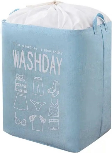 Bq66b koš za vreće za rublje plavi