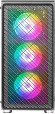Računalno kućište MARS MC-F Black ATX s 4× ARGB ventilatorima