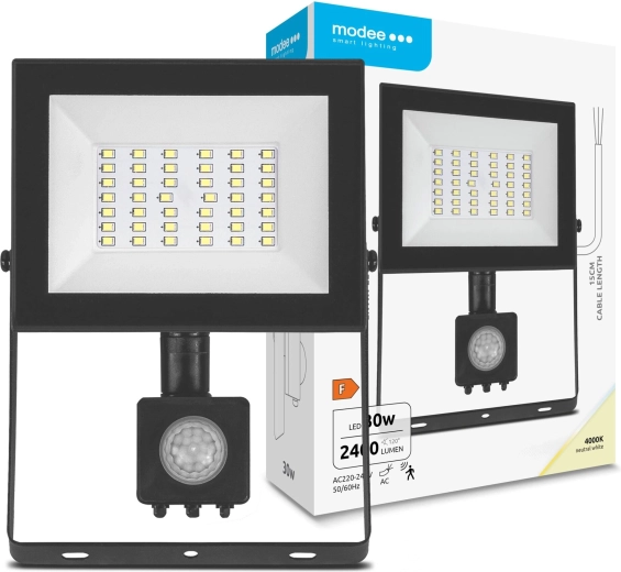 Modee LED reflektor E‑series sa senzorom 30 W, 2400 lm, 120°, neutralno bijela 4000 K
