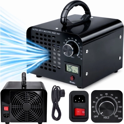 Ozonator LEAN 60 000 mg/h s LCD zaslonom i mjeračem vremena