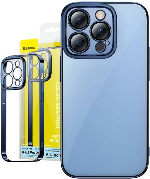 Futrola Baseus Glitter i Kaljeno Staklo za iPhone 14 Pro