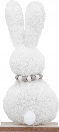 Dekorativna figurica zeca bijela 19 cm