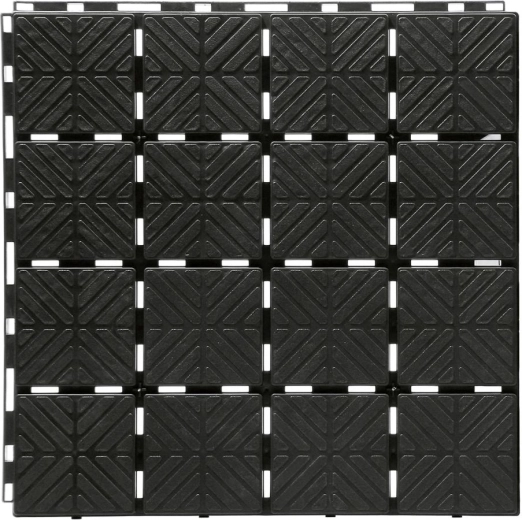 Vrtne modularne ploče EASY SQUARE 40 × 40 cm, crne (9 kom, 1,5 m²)