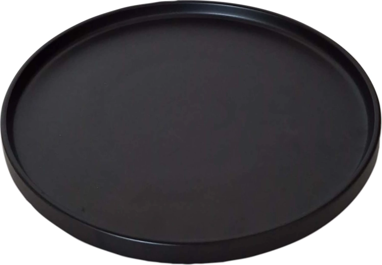 Plitki tanjur 26 cm crni mat Kitchisimo