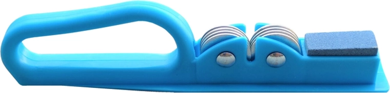 Oštrač noževa 2-u-1 s brusilicom i drškom, miks boja