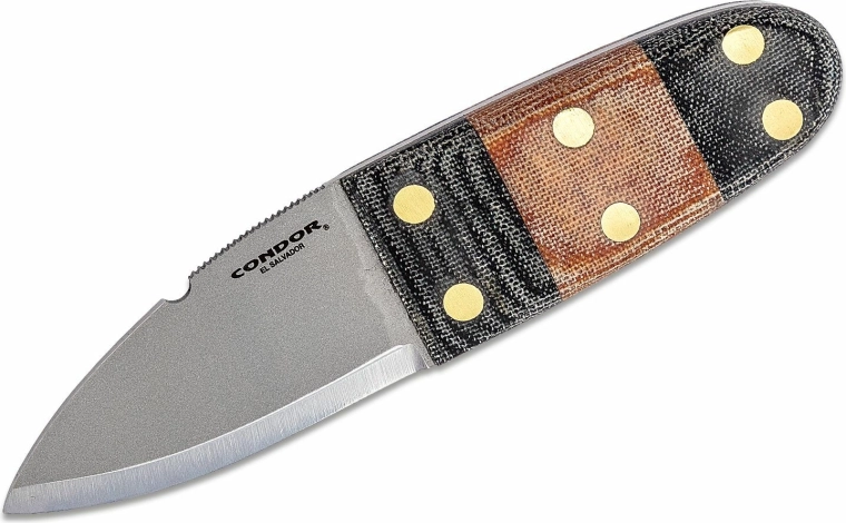 Bodež Condor Primitive Bush 6,7 cm, micarta, kožno futrola