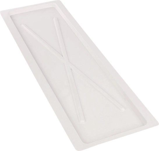 Metpol bijela posuda za ocjeđivanje široka 75 × 24,7 cm za kuhinjski ocjeđivač 80 cm