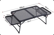 Sklopivi niski kamp stol Flip 70 crni