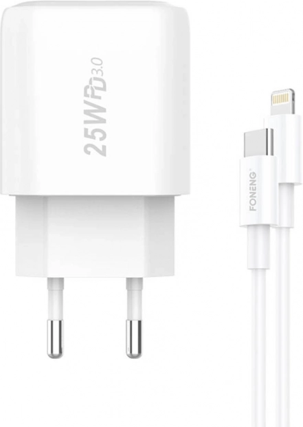 Brzi punjač FONENG 25 W s USB‑C + kabel USB‑C na Lightning