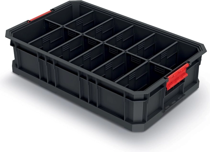 Modularni transportni sanduk s pregradama 520 × 327 × 125 mm