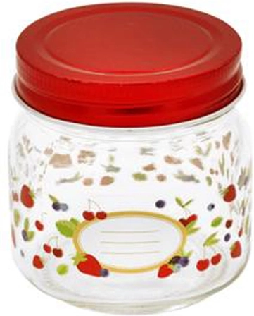 Staklenka za zimnicu Toro 250 ml s poklopcem s motivom voća