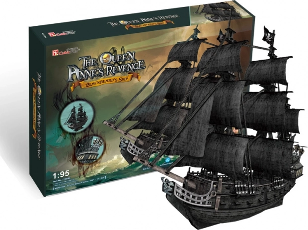 3D puzzle Jedrenjak Queen Anne's Revenge od CubicFun