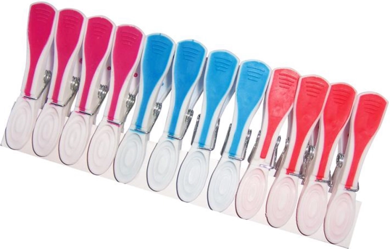 Plastične protuklizne štipaljke za rublje, 12 kom
