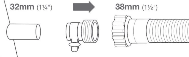 Intex adapter B za povezivanje bazenskih crijeva 32/38 mm (2 kom)