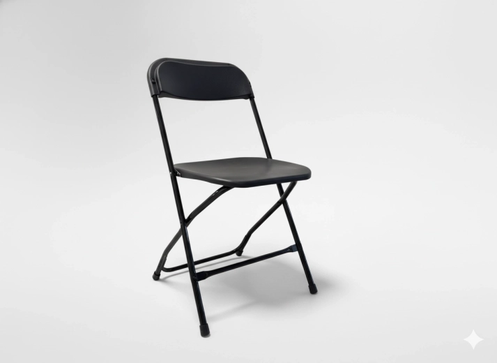 Sklopiva catering stolica, crna