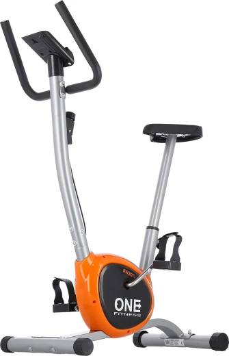Mehanički sobni bicikl ONE Fitness RW3011, srebrno‑narančasti