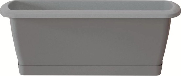 Žardinjera s podloškom Respana set 78,6 cm sivi kamen