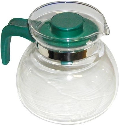 Staklena čajna staklenka Svatava 1,5 l s plastičnim poklopcem i ručkom