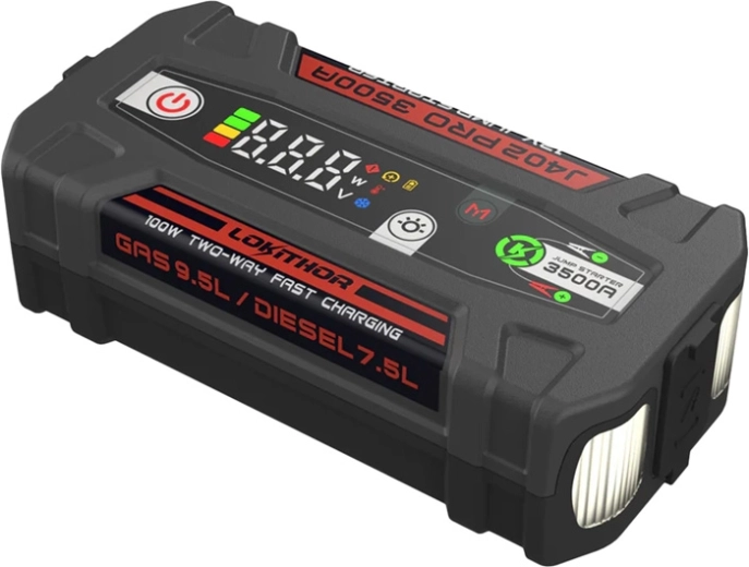 Lokithor J402 Pro starter (jump starter) 3500 A (88,8 Wh)