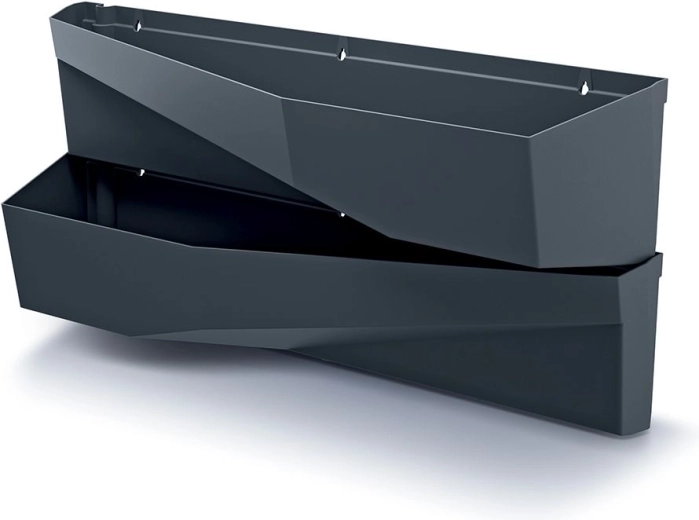 Set vertikalnih zidnih žardinjera u antracitu GARDEN LONG WALL – 2 kom