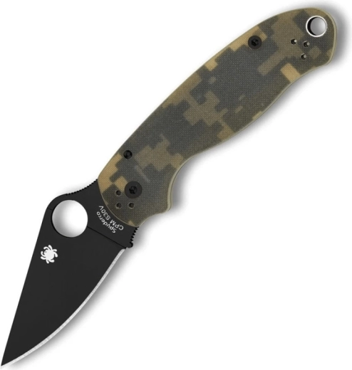 Taktički džepni nož Spyderco Para 3 Camo, crna oštrica, G-10 drška