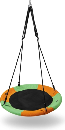 Kružna vrtna ljuljačka NILS Camp, narančasta/zelena, 90 cm