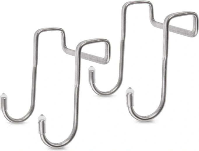 Čelične dvostruke kukice za vrata, 2 kom