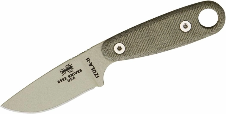 ESEE Izula II Desert Tan survival nož s micartom i futrolom
