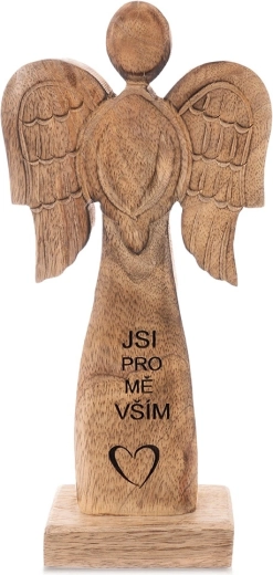 Drvena figurica anđela od manga 30 cm