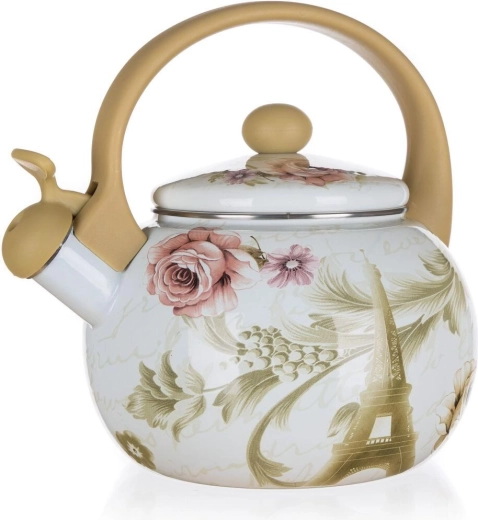 Zviždalica emajlirani čajnik PARIS 2,2 l, promjer 19 cm