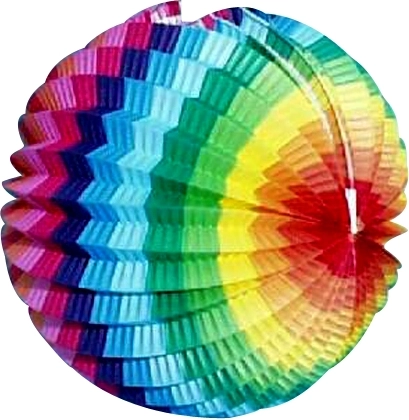 Papirnati lampion, okrugli 15 cm