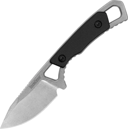 Kershaw Brace – nož za vrat, 5,1 cm, stonewash, crni GFN, plastična futrola