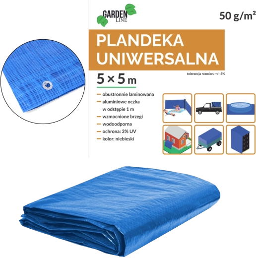 Zelena cerada ispod bazena 5 × 5 m, PE, rupice, UV zaštita