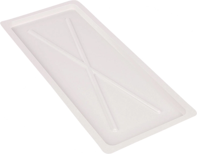 Metpol bijela odvodna posuda 55 × 24 cm za ormarićni ocjeđivač 60 cm