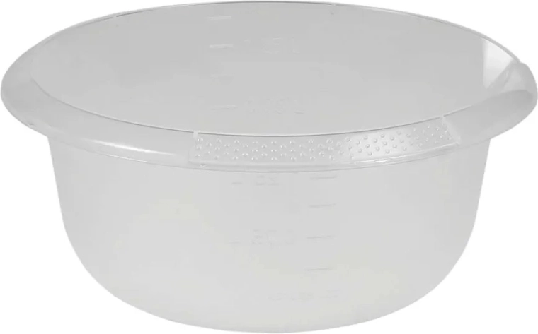 Transparentna okrugla zdjela s izljevkom 20 cm, 1,5 l