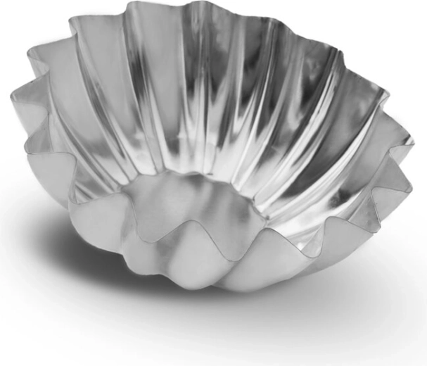 Set pocinčanih kalupića za tartlete (košarice) 10 cm (6 kom)