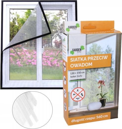 Bijela mreža protiv insekata za prozor 150 × 180 cm