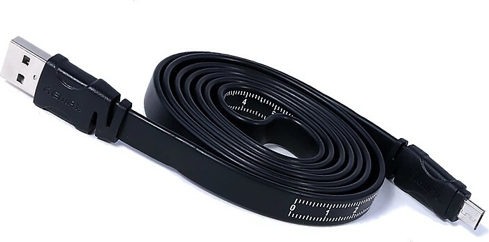 Remax uvlačivi kabel micro USB 2.0 1 m crni