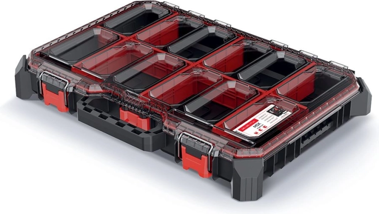 Organizator za alat Prosperplast MSX s prozirnim poklopcem, niski profil 54,3 × 39 × 7,7 cm