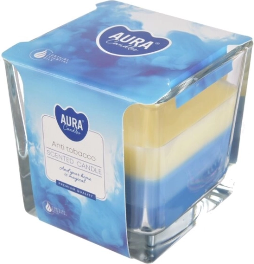 Mirisna svijeća u staklu protiv duhanskog dima 170 g (3 boje)